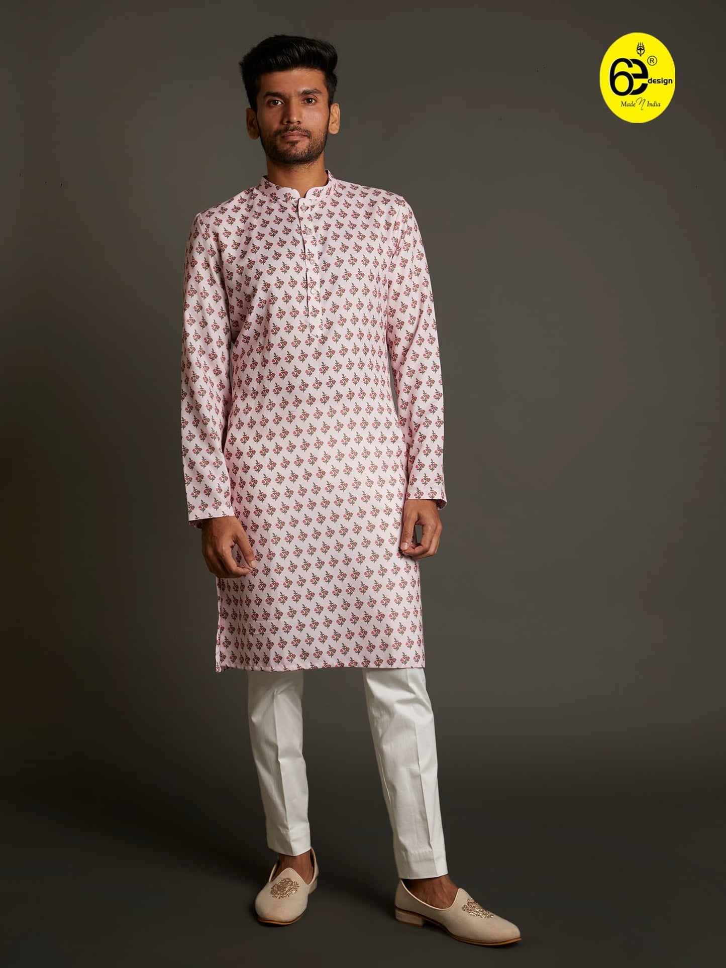 Mens 6ED Pink Sadri Set