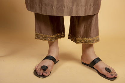 Women wearing Brown Palazzo Pants