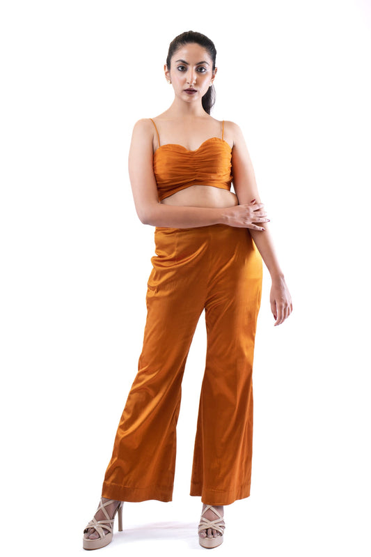 Women Wearing Orange Co-ord