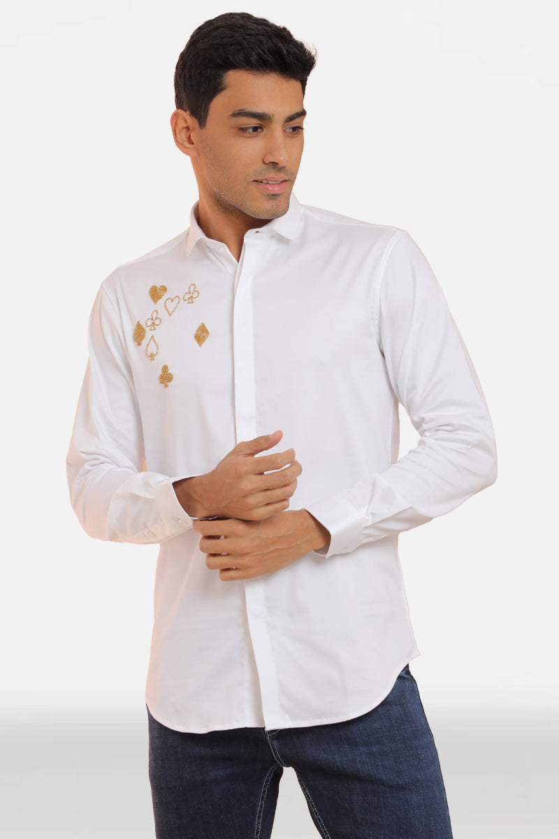 Men Wearing White Shirt.