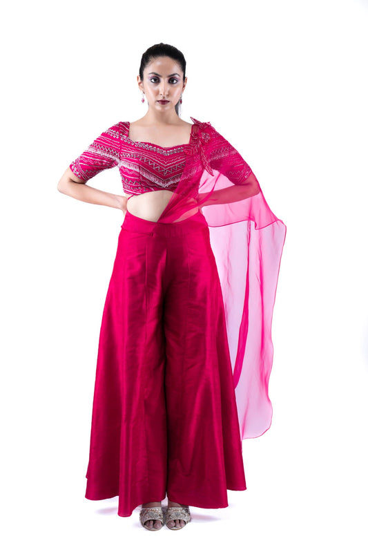 Women Wearing Pink Sharara
