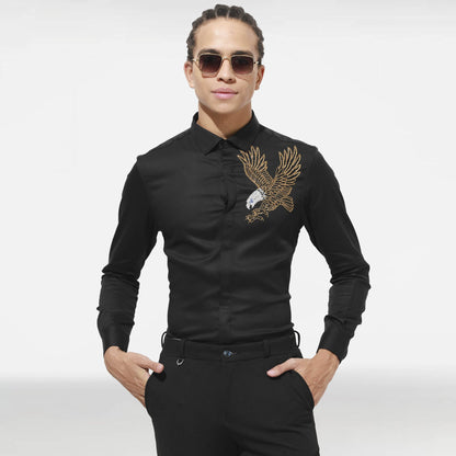 Mens KK Black Eagle Cotton Shirt