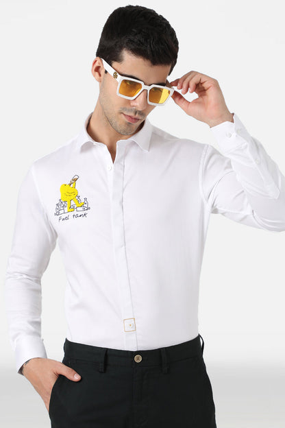 Men Wearing White Shirt.