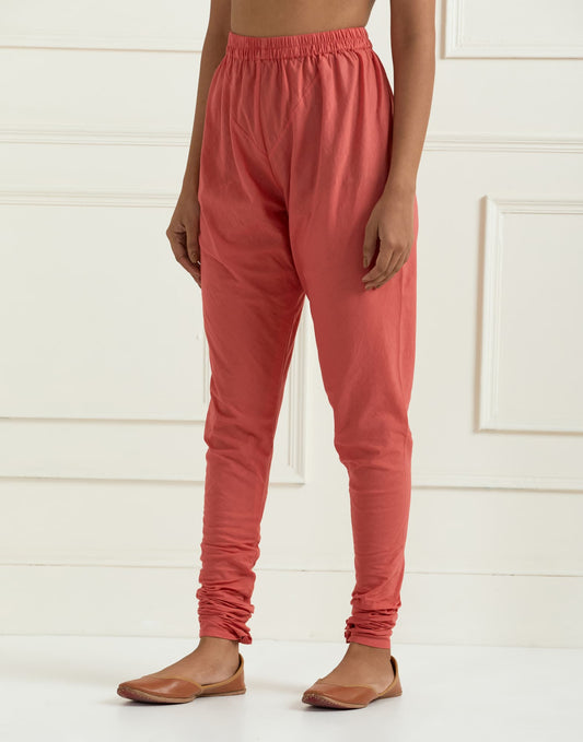 Womens Dia MTO Red Cotton Pant