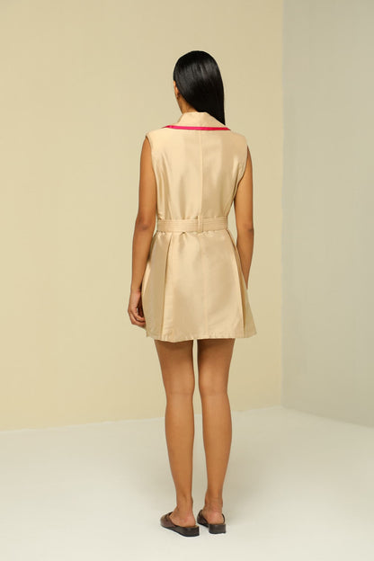 Womens Gold Jacket Dress