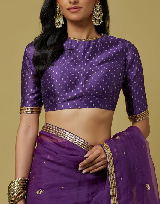 Women Wearing Purple Blouse.