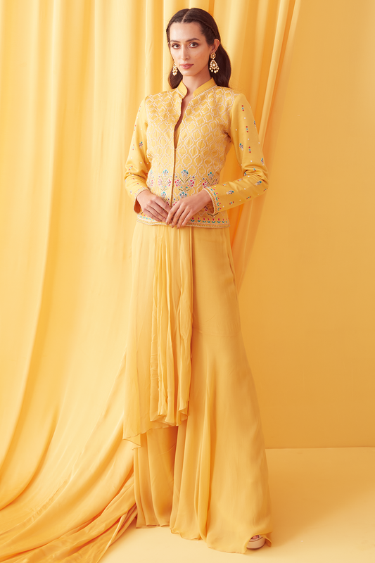 Women Wearing Yellow Saree