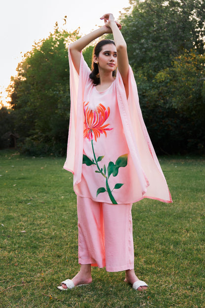 Women Wearing Orange Kaftan.