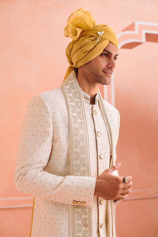 Men wearing White sherwani