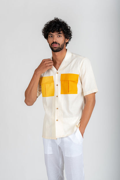 MENS YELLOW FELLOW SHIRT