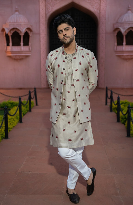 Men Wearing Yellow Kurta Pajama.