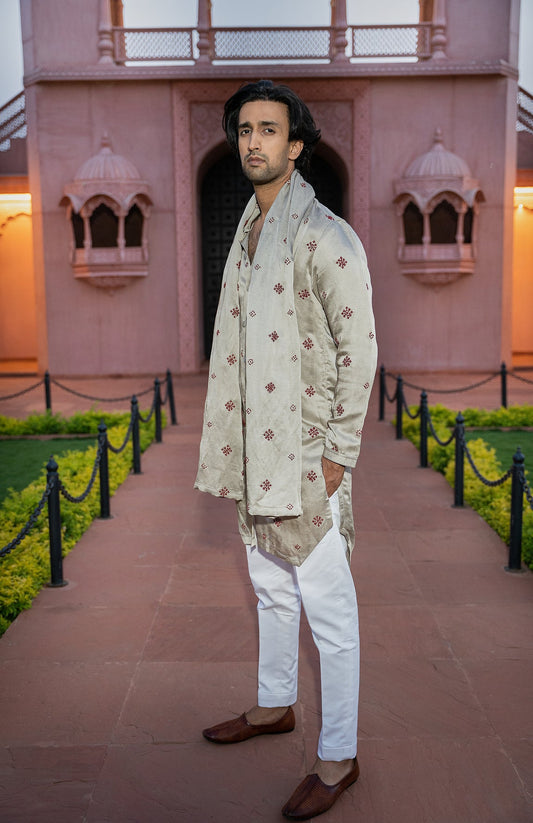 Men Wearing Yellow Kurta Pajama.