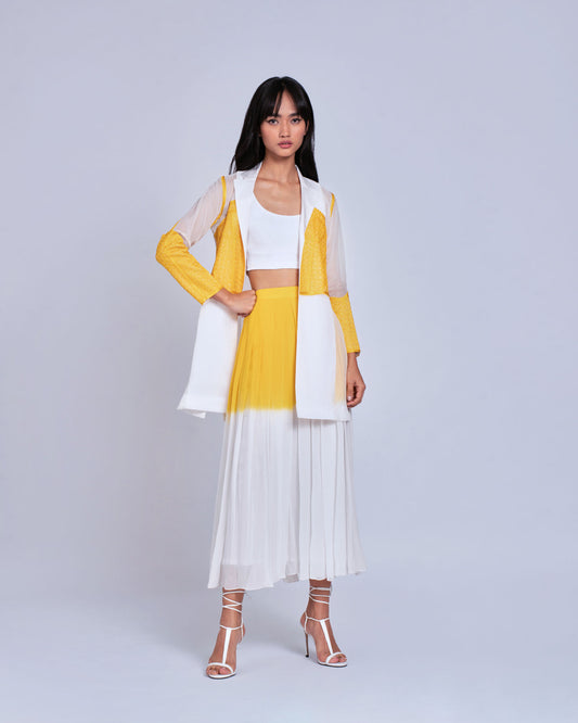 Womens Yellow Long Skirt