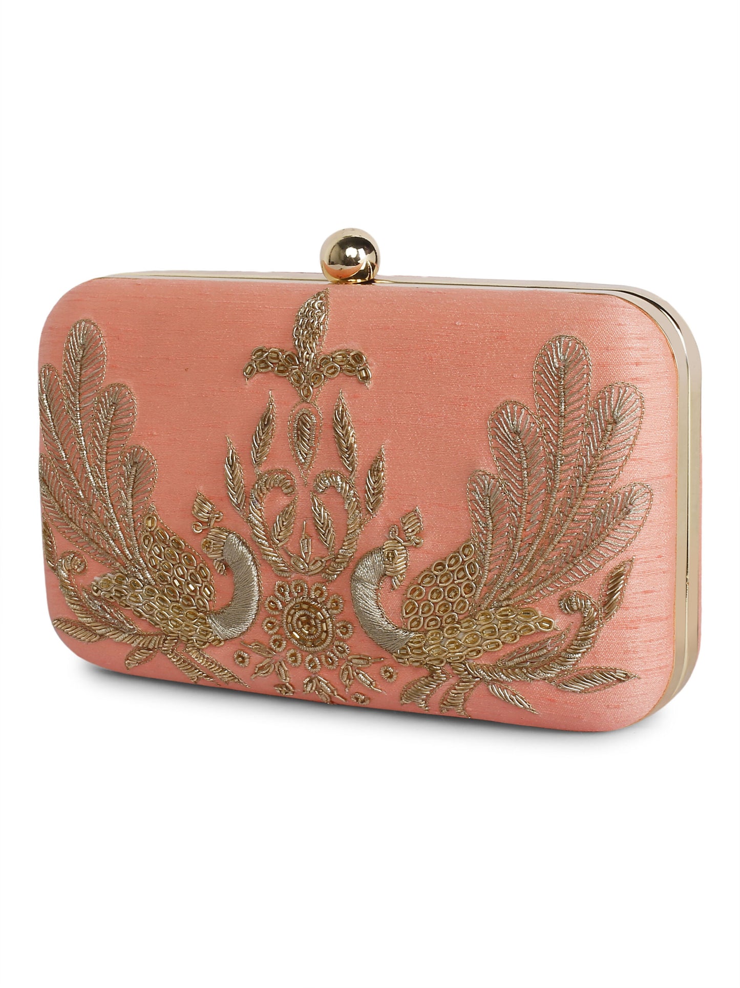 Peacock couple clutch