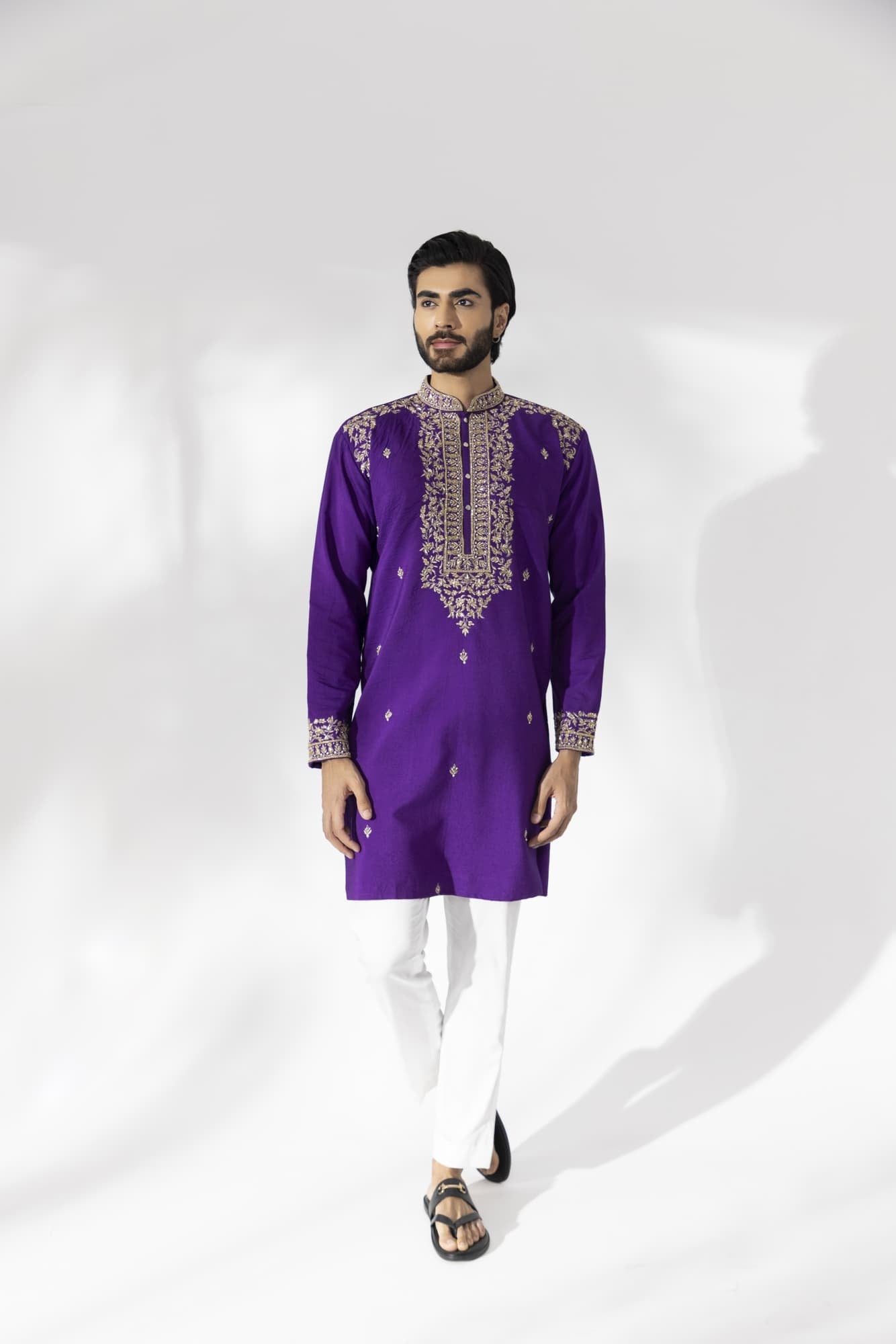 Men wearing purple kurta